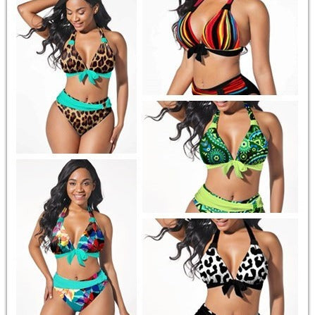 Colorful Printed Bikini Set for Women
