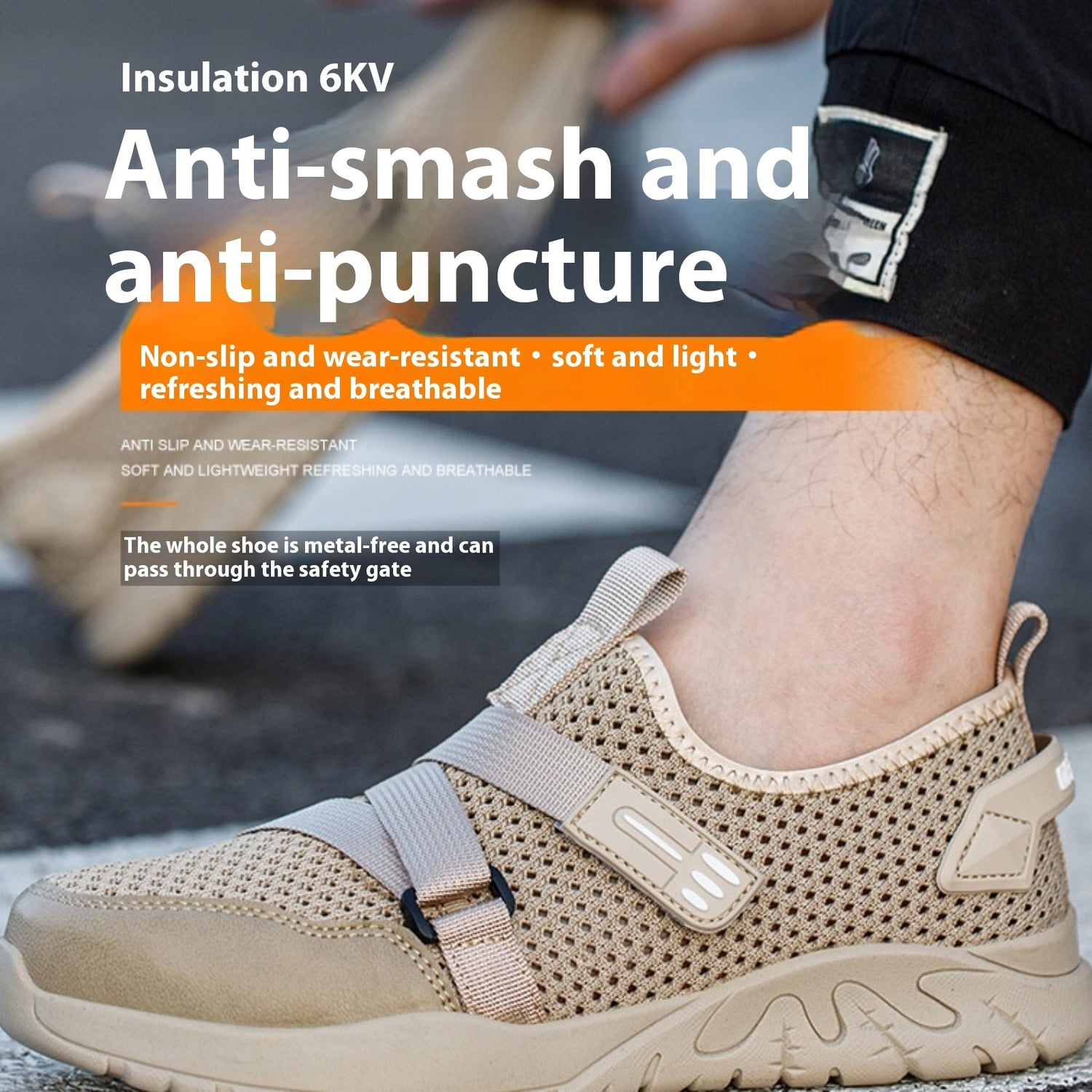 Anti-Smash &amp; Anti-Puncture Safety Work Shoes – Insulated Steel Toe Protection