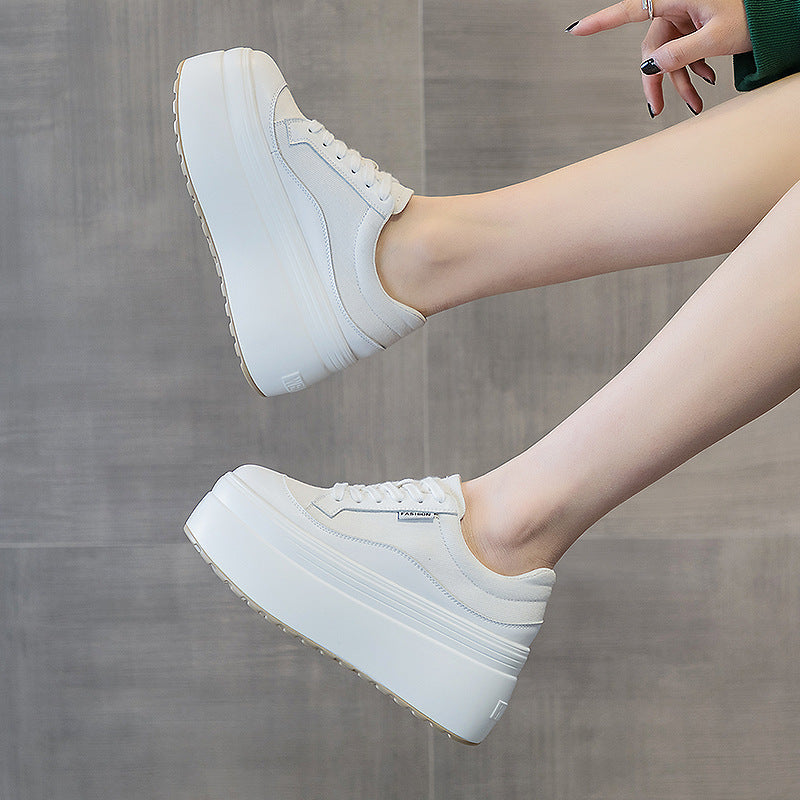 All-Match Fashion Thick Bottom 8cm High Heels – Trendy Simple Shoes for Women
