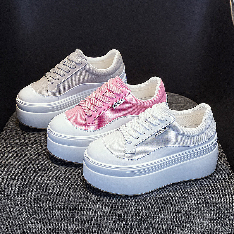 All-Match Fashion Thick Bottom 8cm High Heels – Trendy Simple Shoes for Women