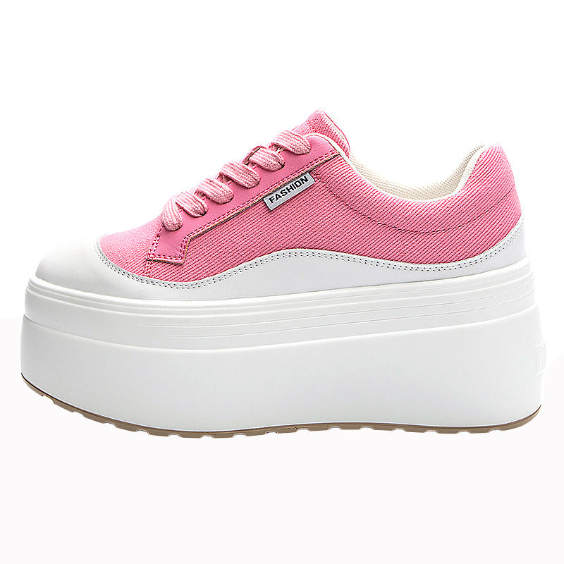 All-Match Fashion Thick Bottom 8cm High Heels – Trendy Simple Shoes for Women