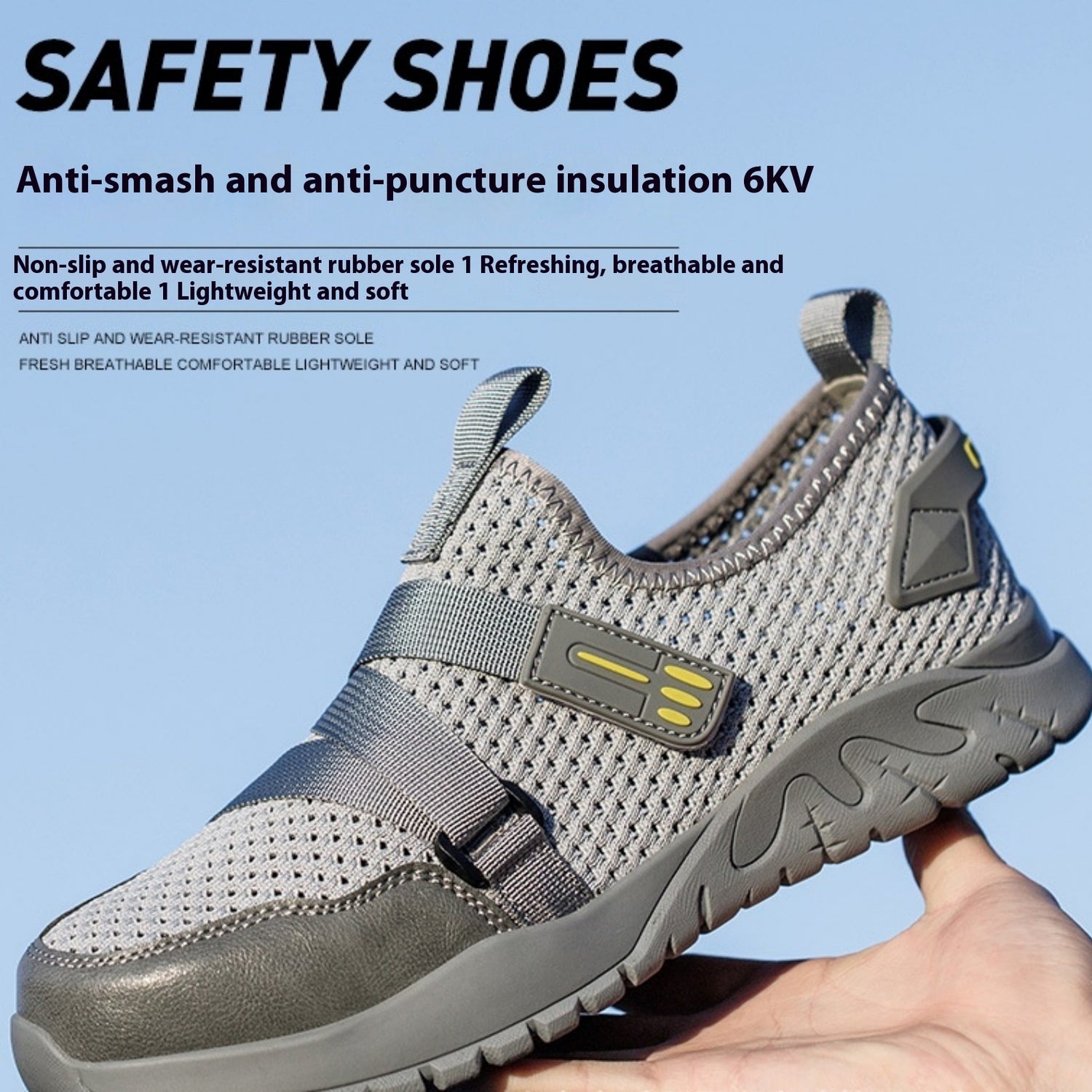 Anti-Smash &amp; Anti-Puncture Safety Work Shoes – Insulated Steel Toe Protection
